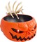 Halloween Candy Bowl, Animated Pumpkin Candy Holder, Lighted Red Eyes and Sound Candy Dish with Motion Activated for Trick-Or-Treaters Party